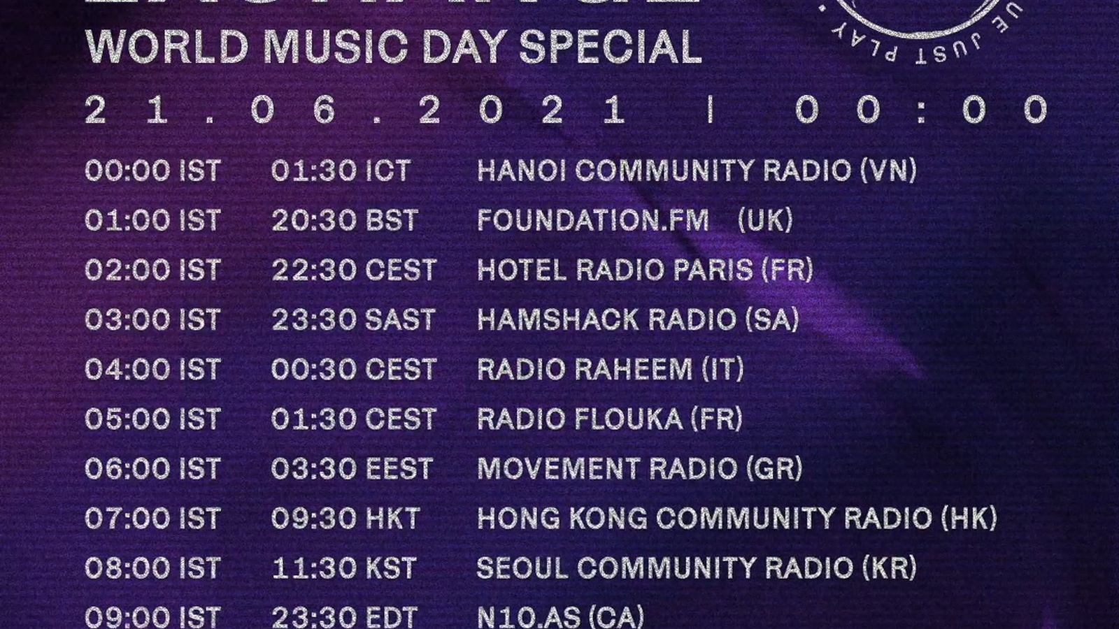 Radio Exchange - World Music Day Special
