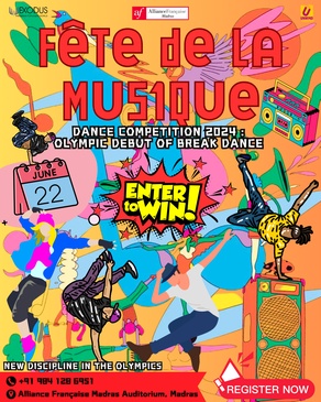 Fête de la Musique : Break Dance Competition* New sport making its debut at the Paris 2024 Olympics”